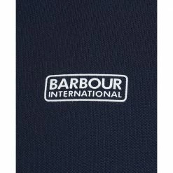 Barbour International Essential Pique Polo Shirt Navy MML0914NY39