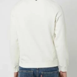 Barbour International Off White Sweatshirt Logo Print