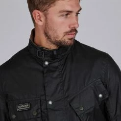 Barbour International Barbour Lightweight SL International Waxed Cotton Jacket Sage