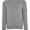 Barbour International Grey Cotton Crew Neck Sweater