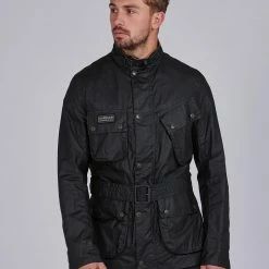 Barbour International Barbour Lightweight SL International Waxed Cotton Jacket Sage