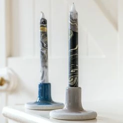 Pink Stories Dip Dye Marbled Candles