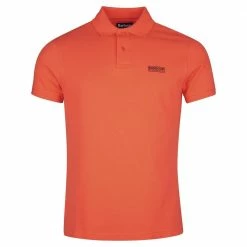 Barbour International Essential Pique Polo Shirt Orange MML0914OR72