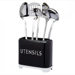 Kitchen Craft Utensils Black Storage Pot