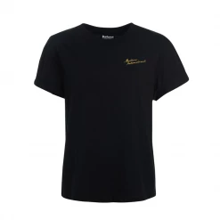 Barbour International Black Chequer T Shirt
