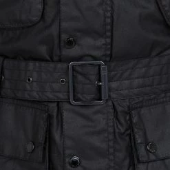 Barbour International Barbour Lightweight SL International Waxed Cotton Jacket Black