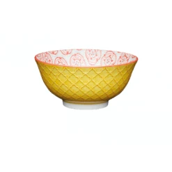 Kitchen Craft Yellow Floral Ceramic Bowl