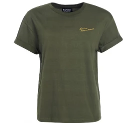 Barbour International Chequer Tee Green