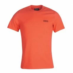 Barbour International Barbour International Small Logo T Shirt in Intense Orange MTS0141OR72