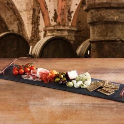 Kitchen Craft Slate Serving Platter with Copper Handles