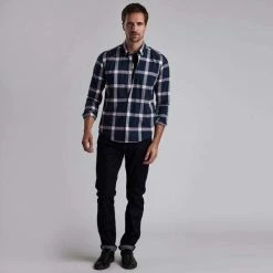 Barbour International Barbour International Valve Check Shirt Navy