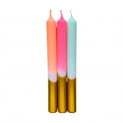 Pink Stories Dip Dye Kerzen X-Mas Fireworks
