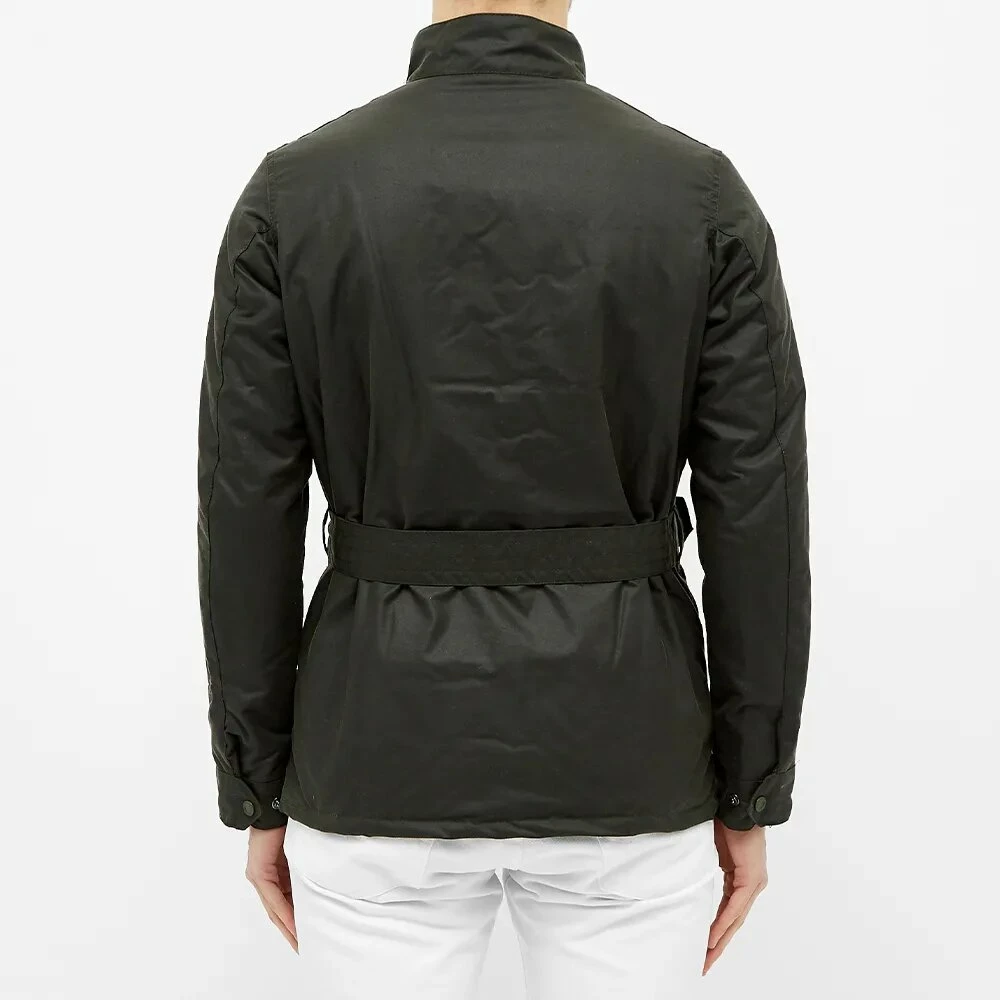 Barbour International Barbour International Coloured Sl International Wax Jacket Sage 7 Barbour International Barbour International Coloured Sl International Wax Jacket Sage