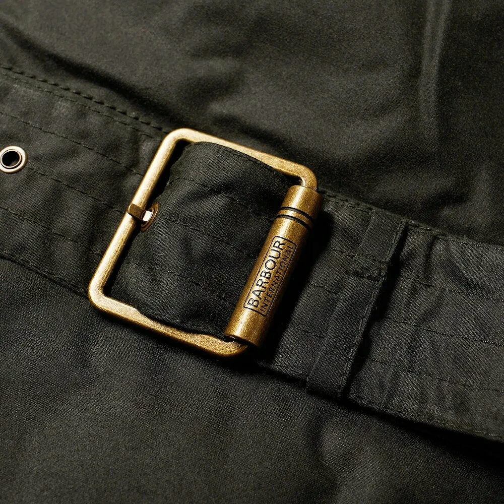 Barbour International Barbour International Coloured Sl International Wax Jacket Sage 5 Barbour International Barbour International Coloured Sl International Wax Jacket Sage