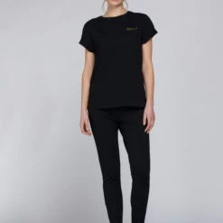 Barbour International Black Chequer T Shirt