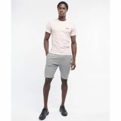 Barbour International Barbour International Small Logo T Shirt in Pink Cinder MTS0141PI33