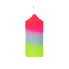 Pink Stories Neon Dip Dye Pillar Candle - Lollipop Lighthouse