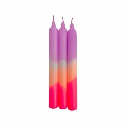 Pink Stories Plum Mousse Dip Dye Neon Candles