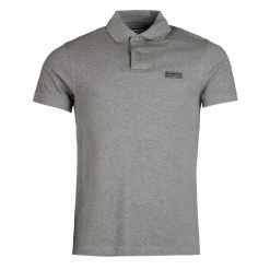 Barbour International Essential Pique Polo Shirt Grey MML0914GY74