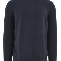 Barbour International Navy Cotton Half-Zip Sweatshirt