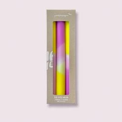 Pink Stories Set of 3 Dip Dye Shocking Pineapple Candles