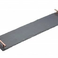 Kitchen Craft Slate Serving Platter with Copper Handles